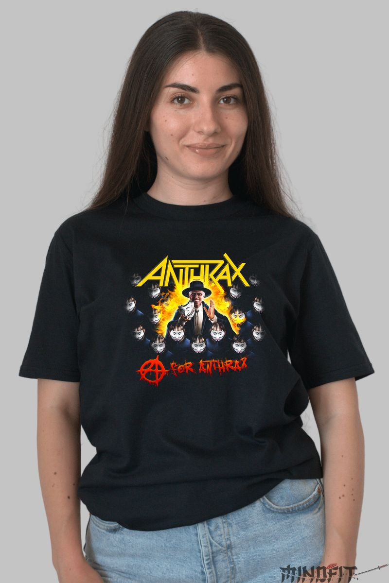 Tricou Anthrax - A for Anthrax dama negru