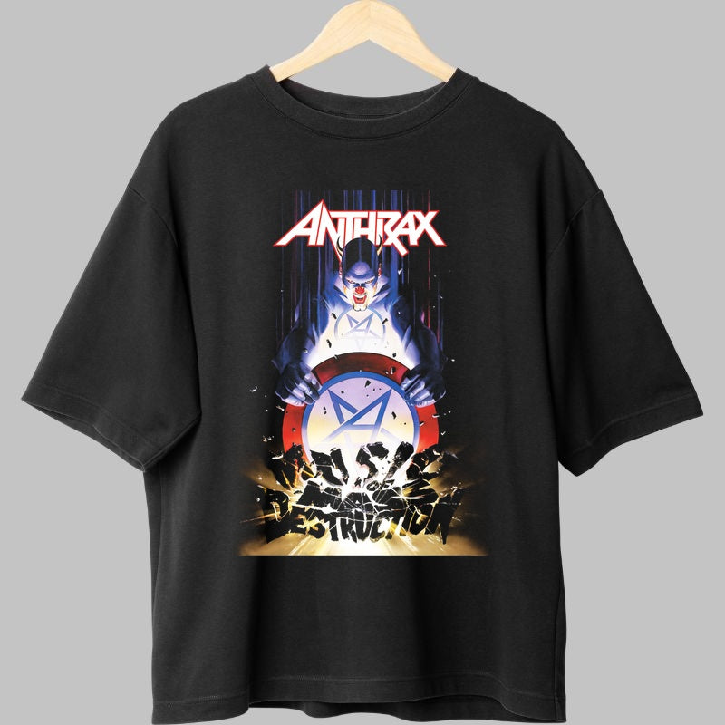 Tricou Anthrax - Mosh of Destruction fata negru