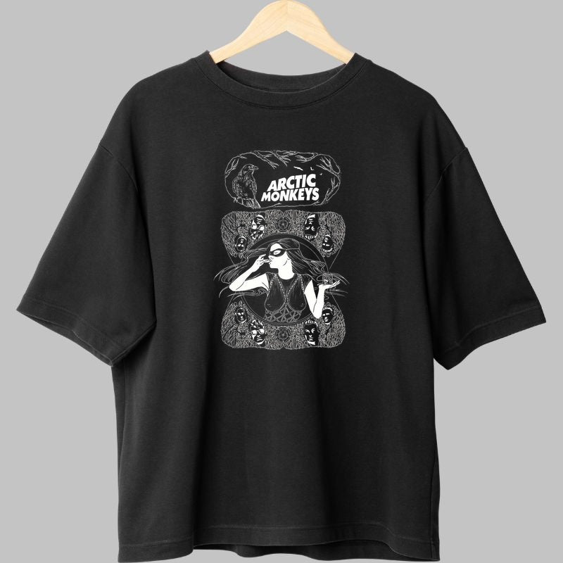 Tricou Arctic Monkeys - Design Artistic Noir fata negru