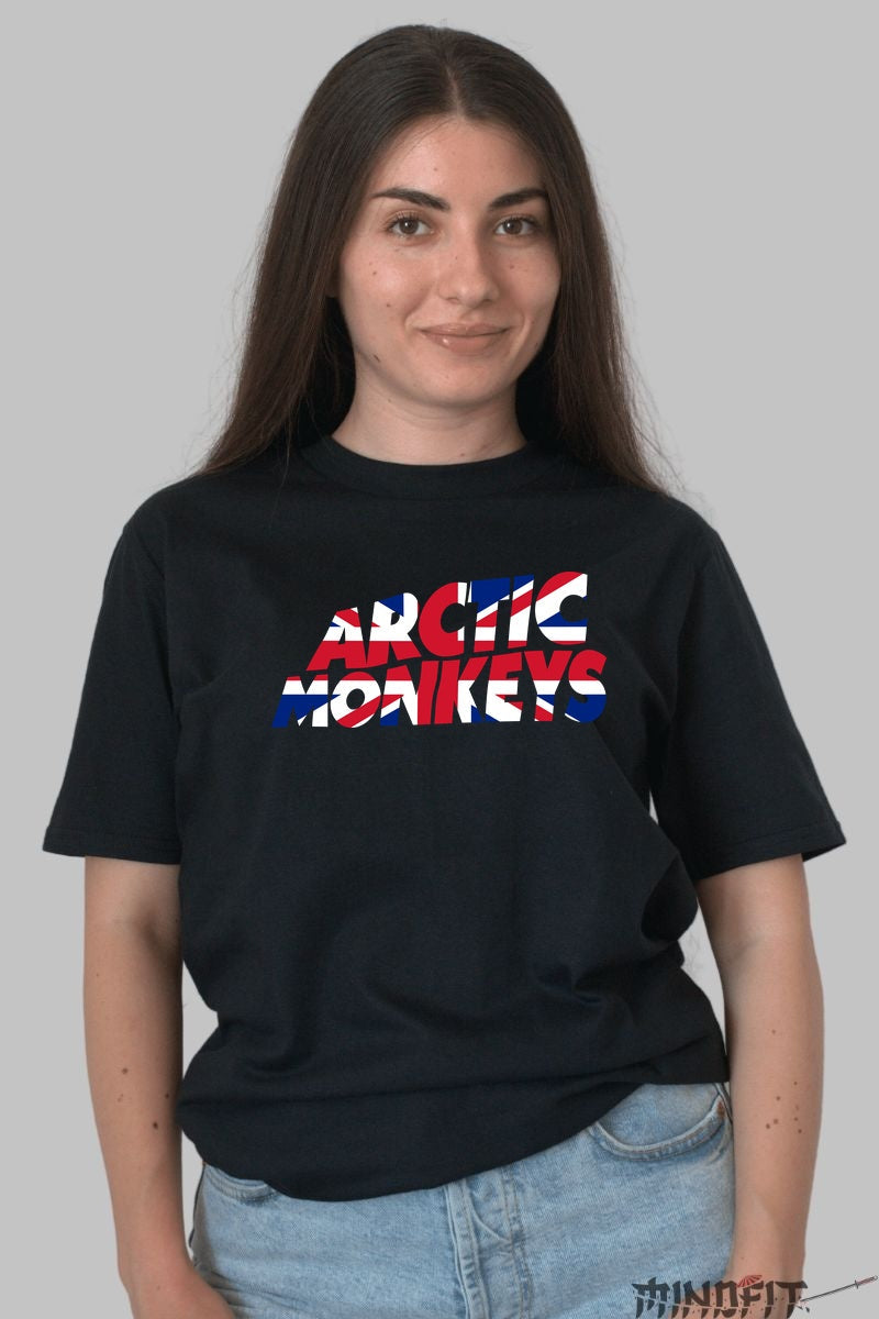 Tricou Arctic Monkeys - Union Jack Edition dama negru
