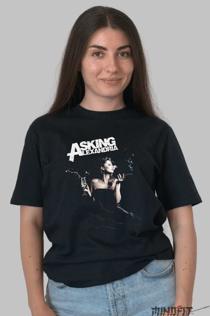 Tricou Asking Alexandria - Glamour & Smoke Vibes dama negru