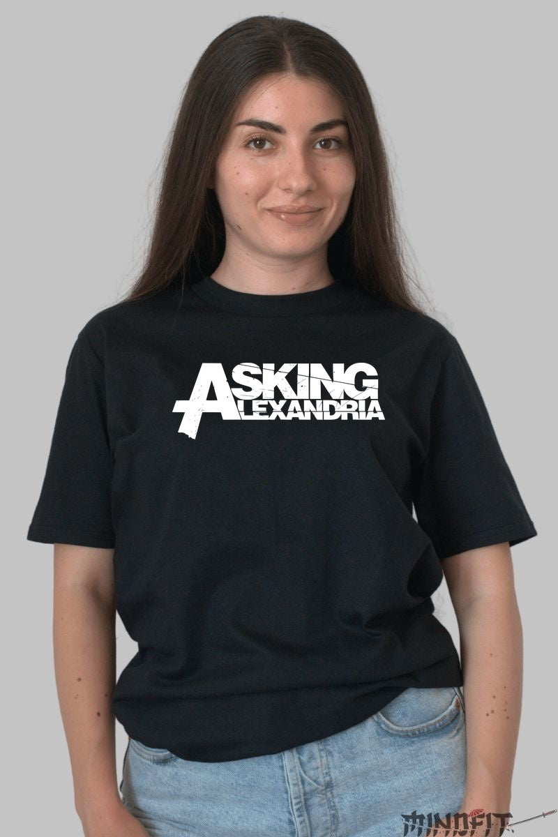 Tricou Asking Alexandria - Logo Distortion dama negru