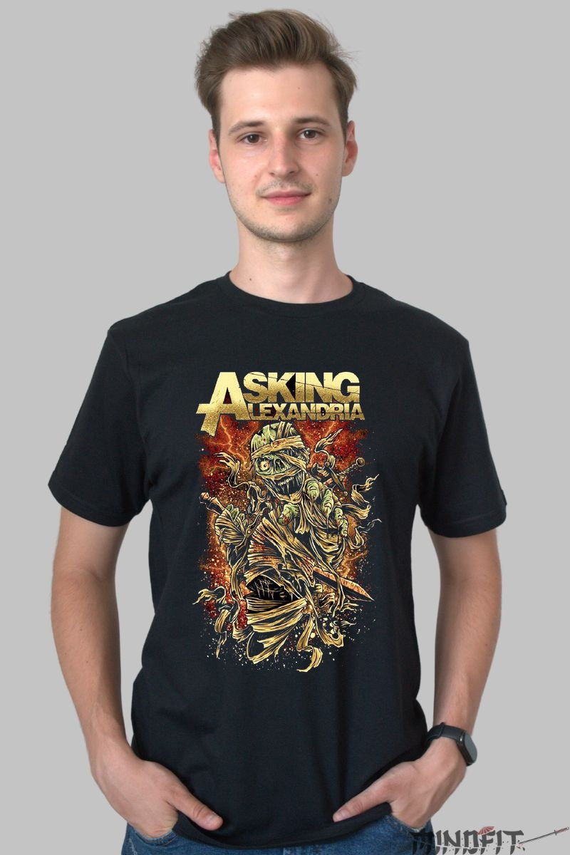 Tricou Asking Alexandria - Mumia Apocaliptica barbat negru