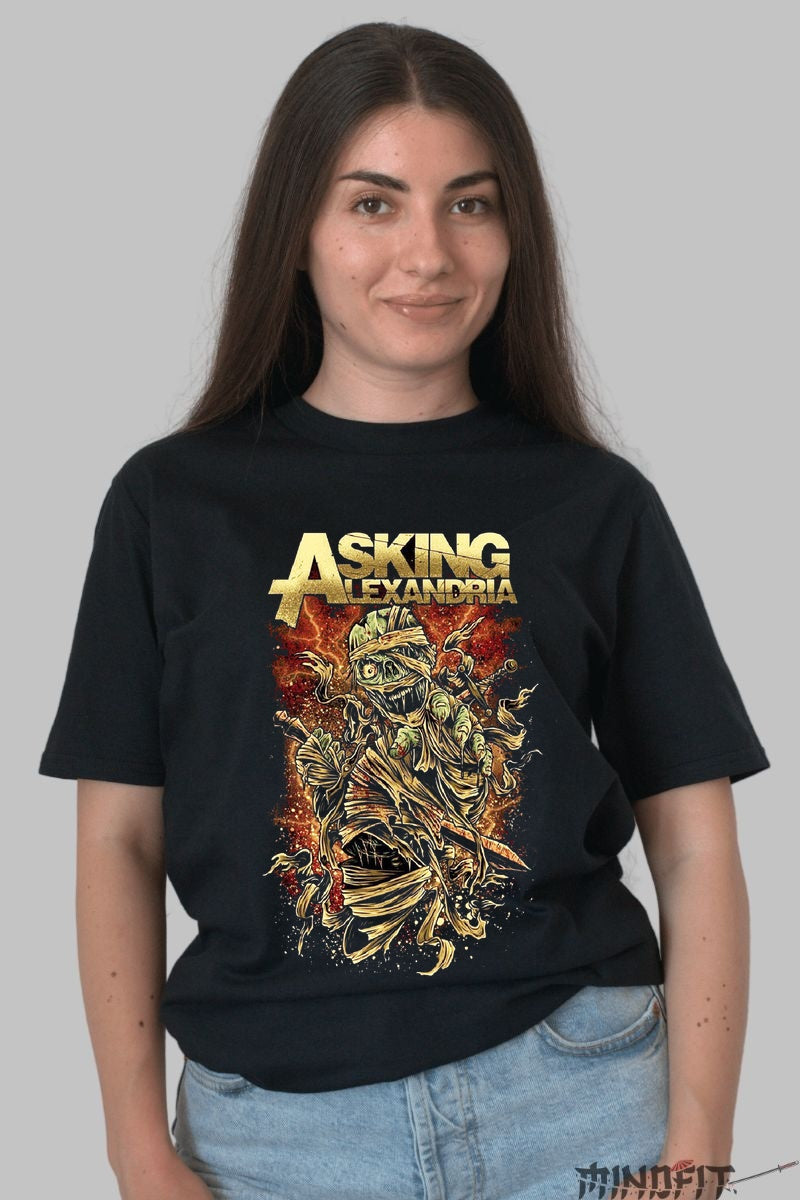 Tricou Asking Alexandria - Mumia Apocaliptica dama negru