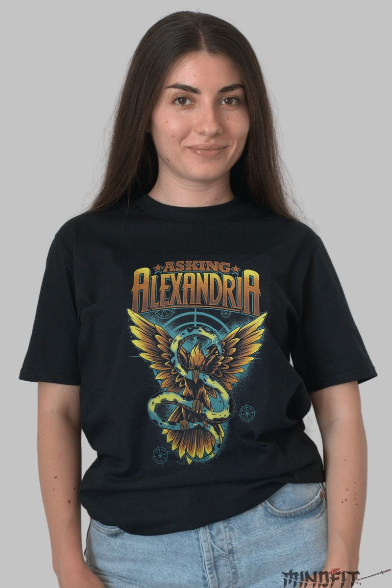 Tricou Asking Alexandria - Phoenix Serpentin dama negru