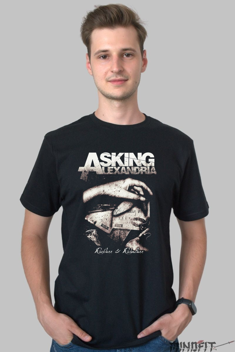 Tricou Asking Alexandria - Reckless & Relentless barbat negru