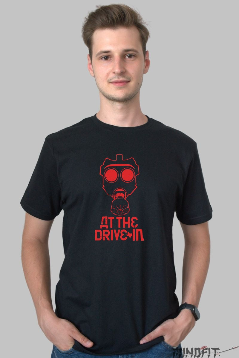 Tricou At The Drive-In - Masca Rosie Iconica barbat negru