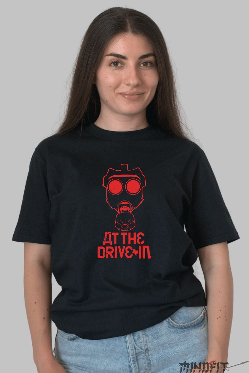 Tricou At The Drive-In - Masca Rosie Iconica dama negru
