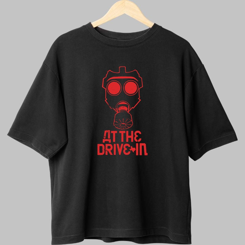 Tricou At The Drive-In - Masca Rosie Iconica fata negru