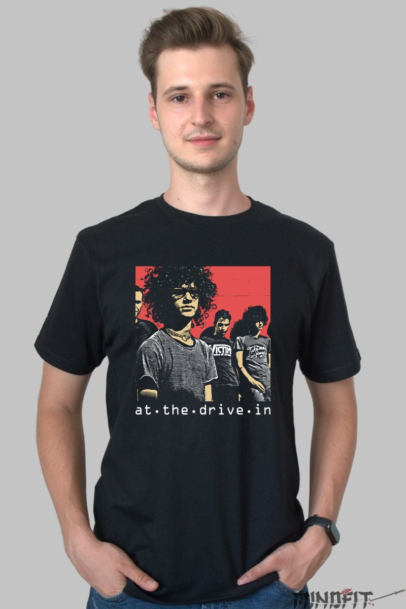 Tricou At The Drive In - Rebel Sound Portrait barbat negru