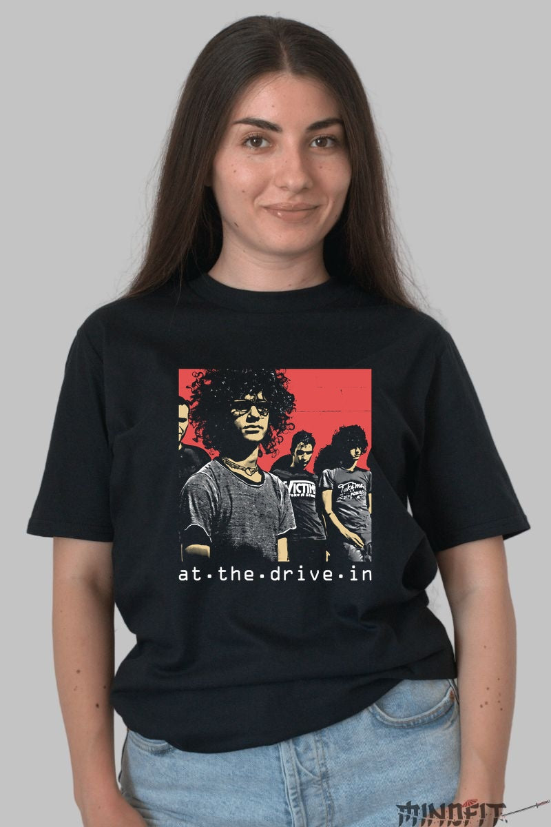 Tricou At The Drive In - Rebel Sound Portrait dama negru