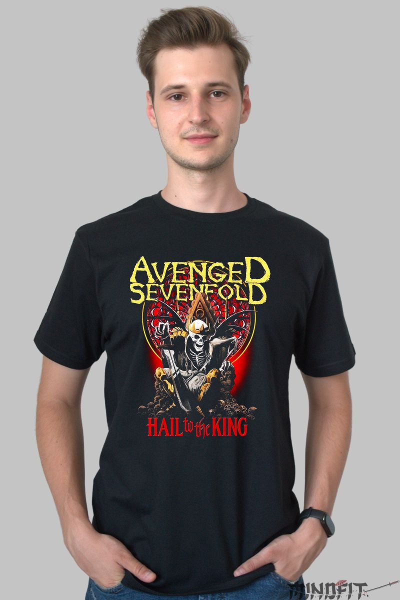 Tricou Avenged Sevenfold - Hail to the King barbat negru