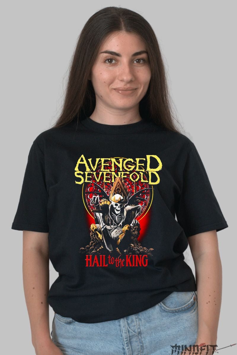 Tricou Avenged Sevenfold - Hail to the King dama negru