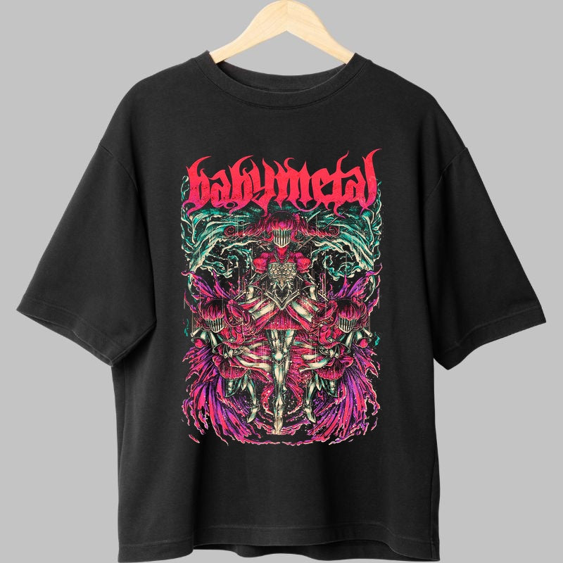 Tricou Babymetal - Armura Samurai Fantasy fata