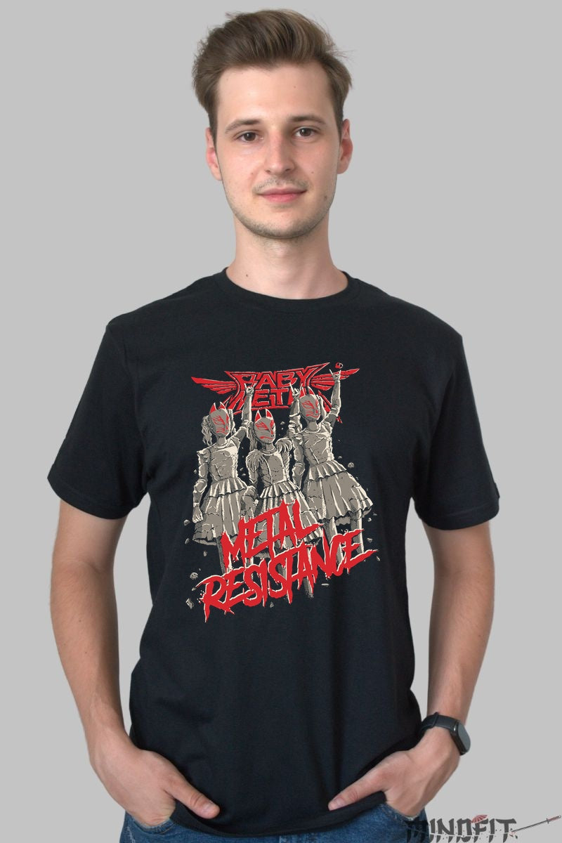 Tricou Babymetal - Metal Resistance barbat negru