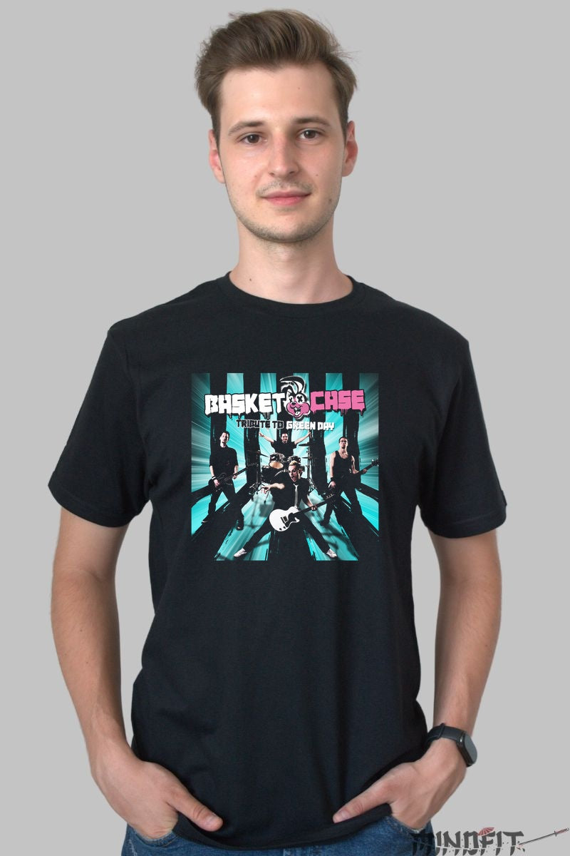 Tricou Basket Case - Tribute to Green Day barbat negru