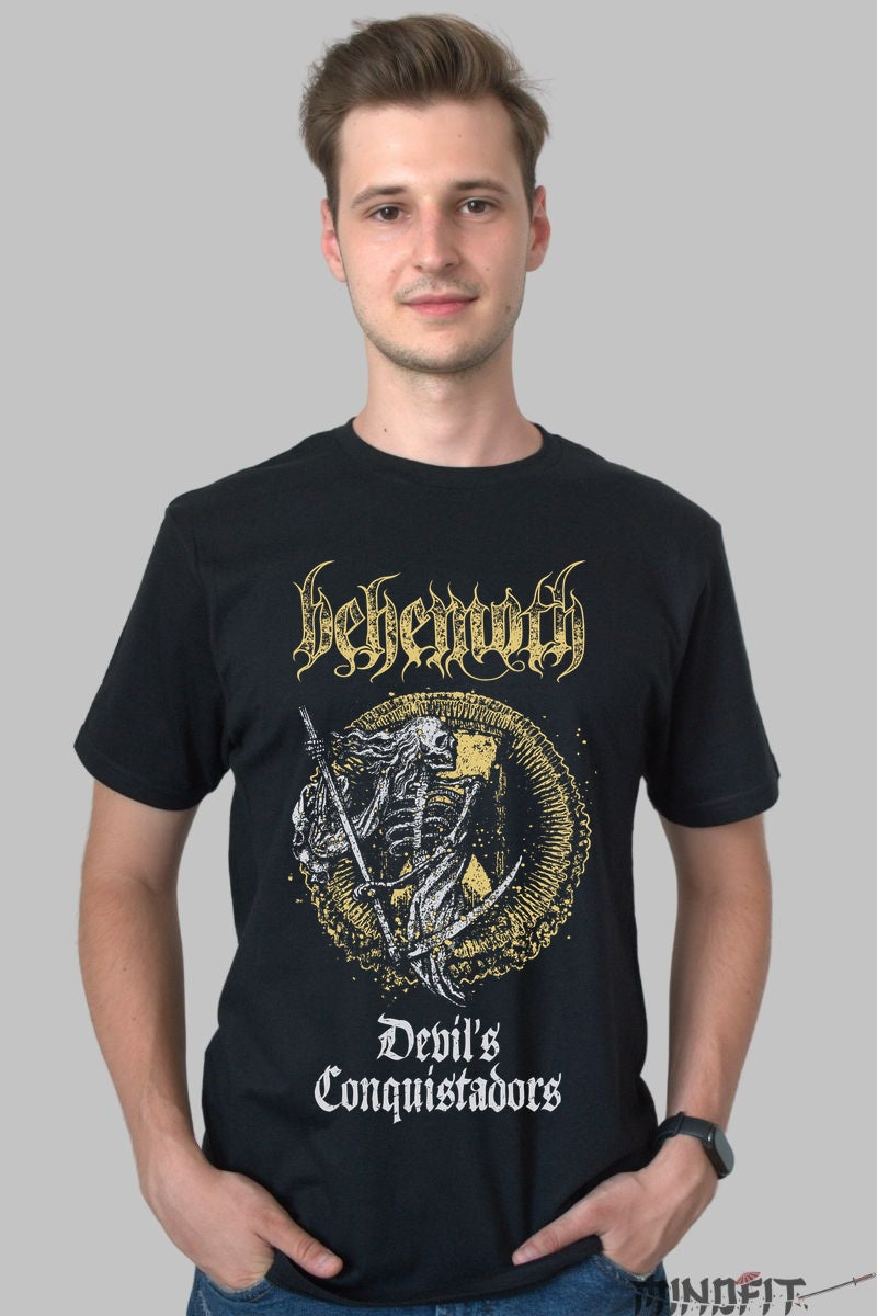 Tricou Behemoth - Devil-s Conquistadors barbat negru