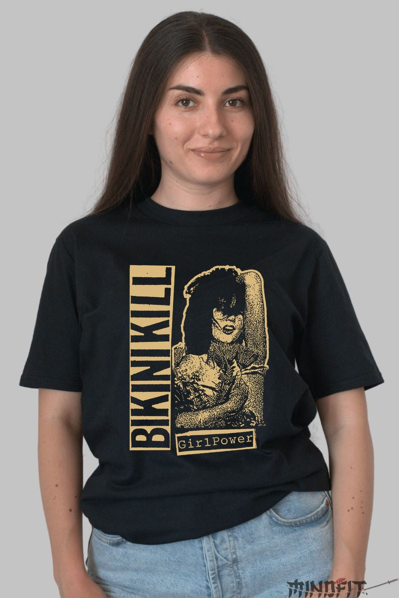 Tricou Bikini Kill - GirlPower Edition fata negru