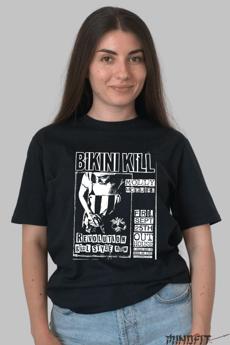 Tricou Bikini Kill - Revolution Girl Style Now fata negru