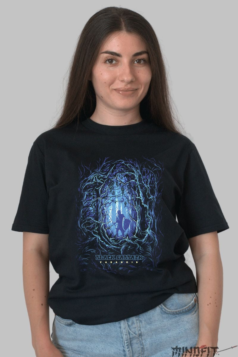 Tricou Black Sabbath - Intoarcerea in Padurea Intunecata fata negru