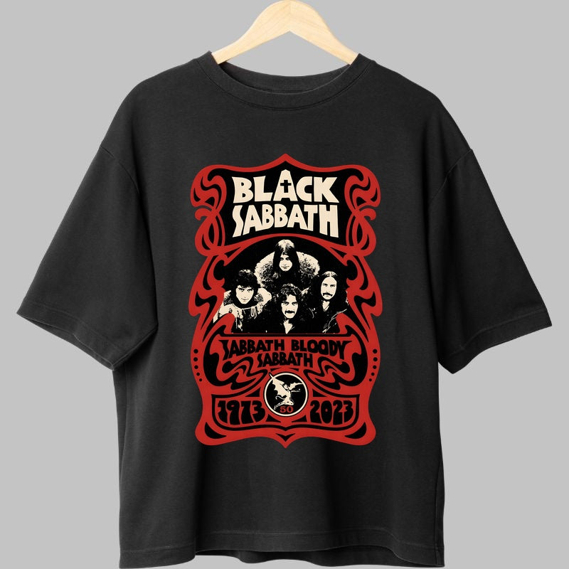 Tricou Black Sabbath - Sabbath Bloody Sabbath 50th Anniversary fata