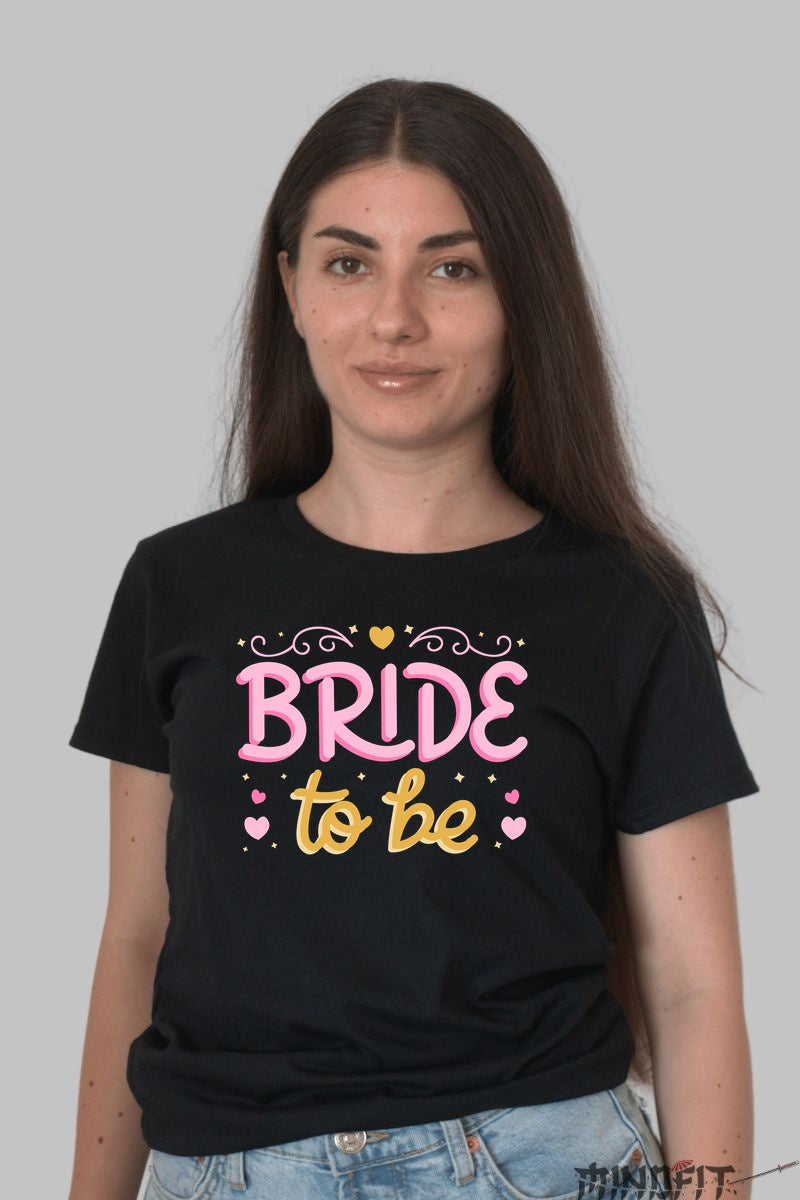 Tricou Bride to Be - Eleganta si Magia unui Nou Capitol Dama Negru