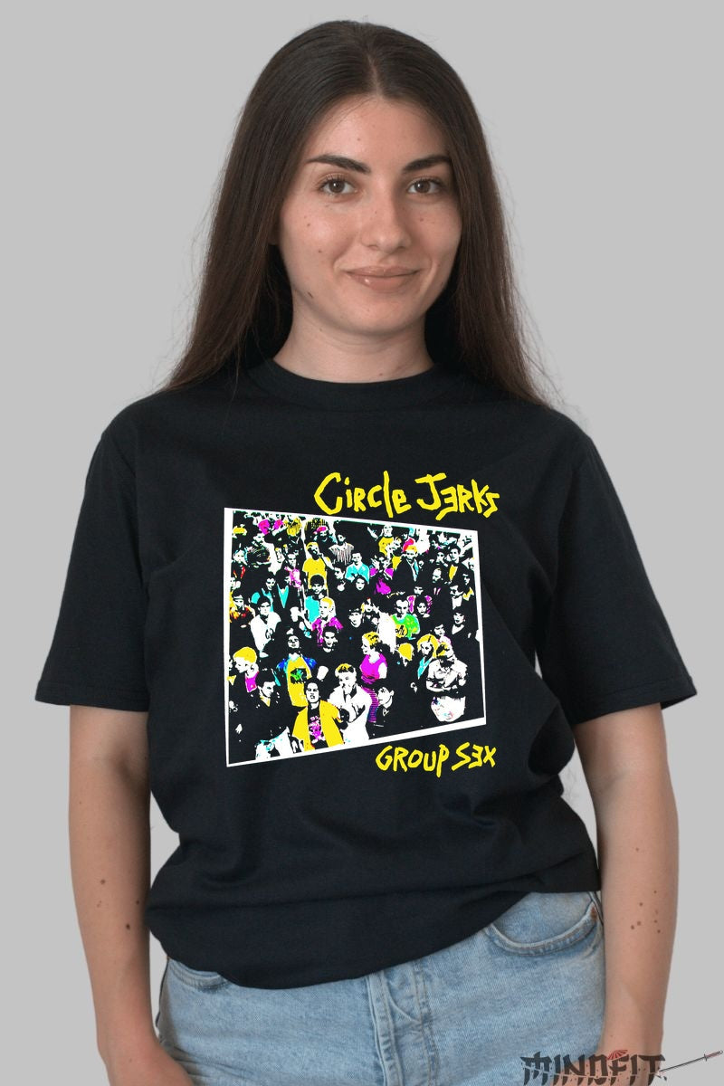 Tricou Circle Jerks - Group Sex Punk Classic fata negru