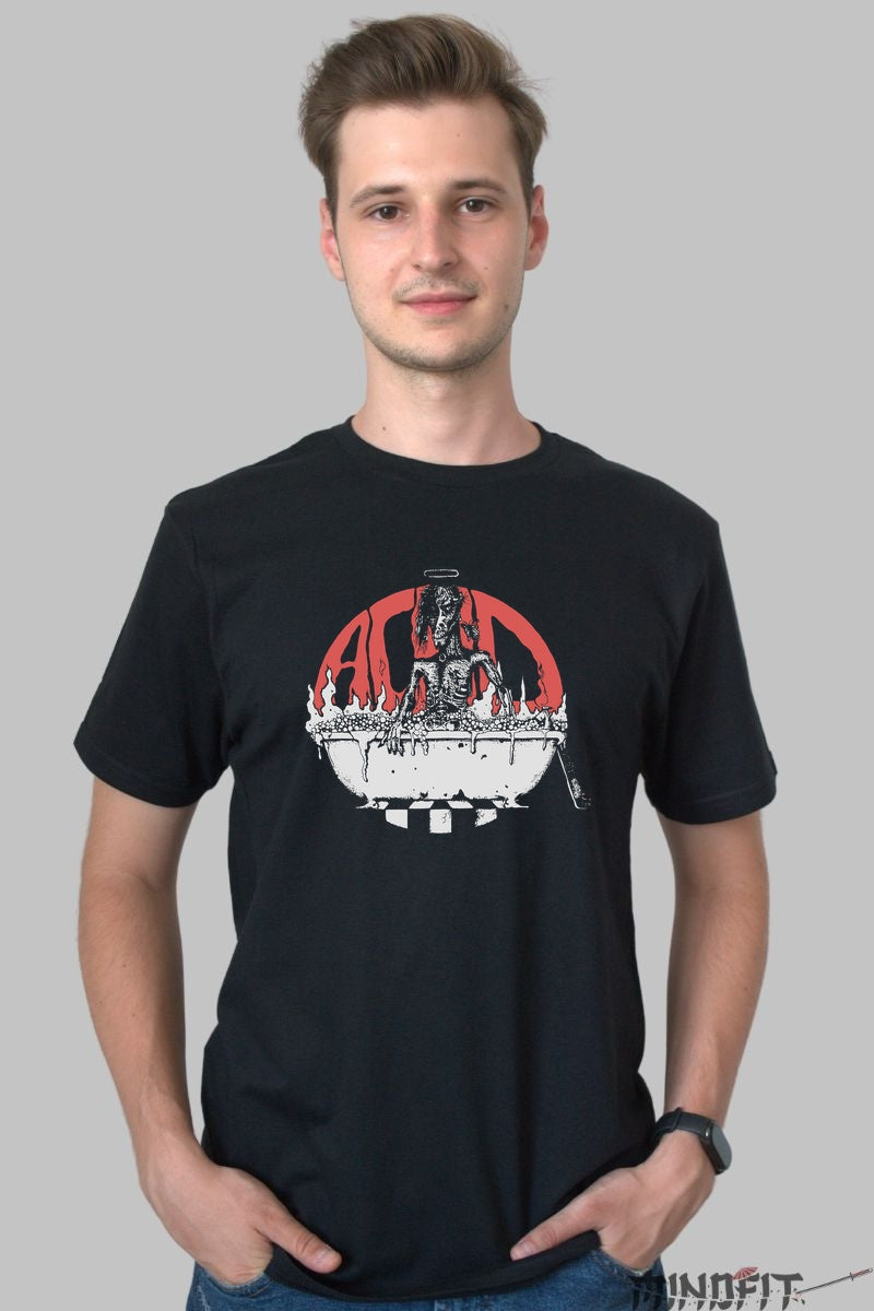 Tricou Dark Art - Acid Horror Bath barbat negru