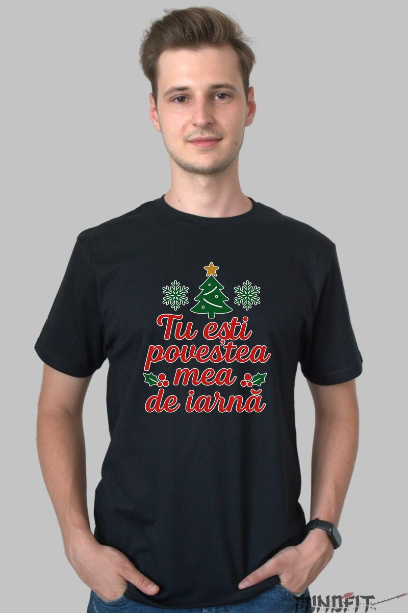 Tricou De Craciun - Povestea Mea De Iarna dama alb