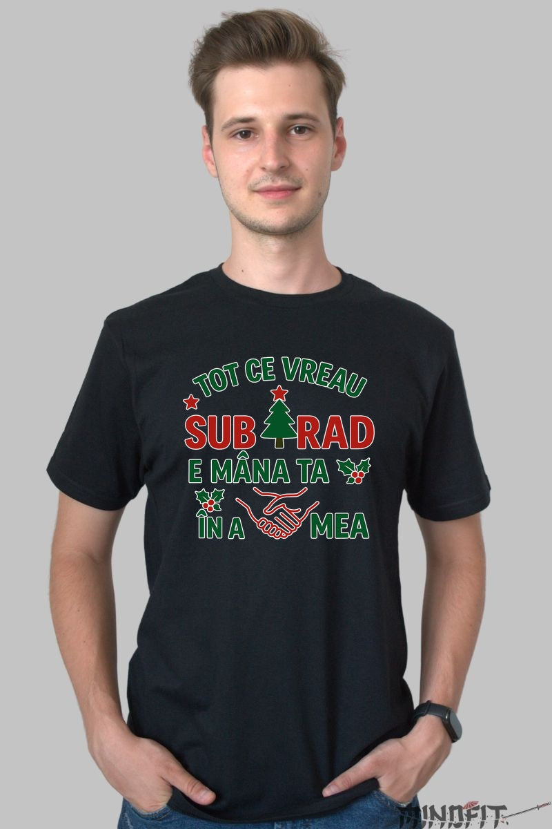 Tricou De Craciun - Tot Ce Vreau Sub Brad dama alb