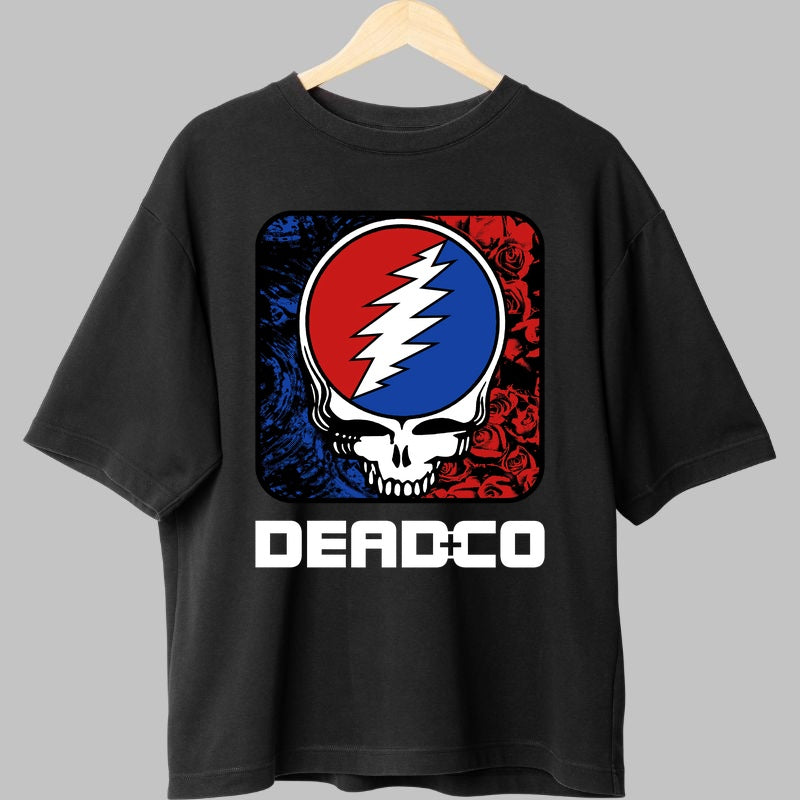 Tricou Dead & Co - Skull & Lightning Vibes fata
