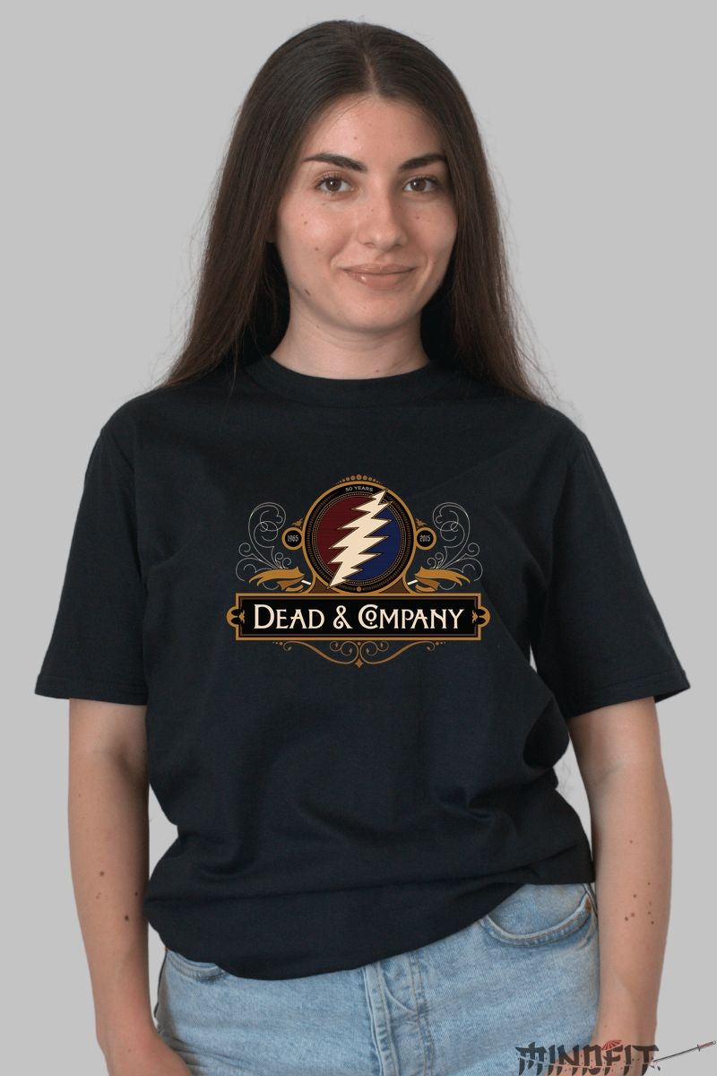 Tricou Dead & Company - 50 Years Tribute dama negru