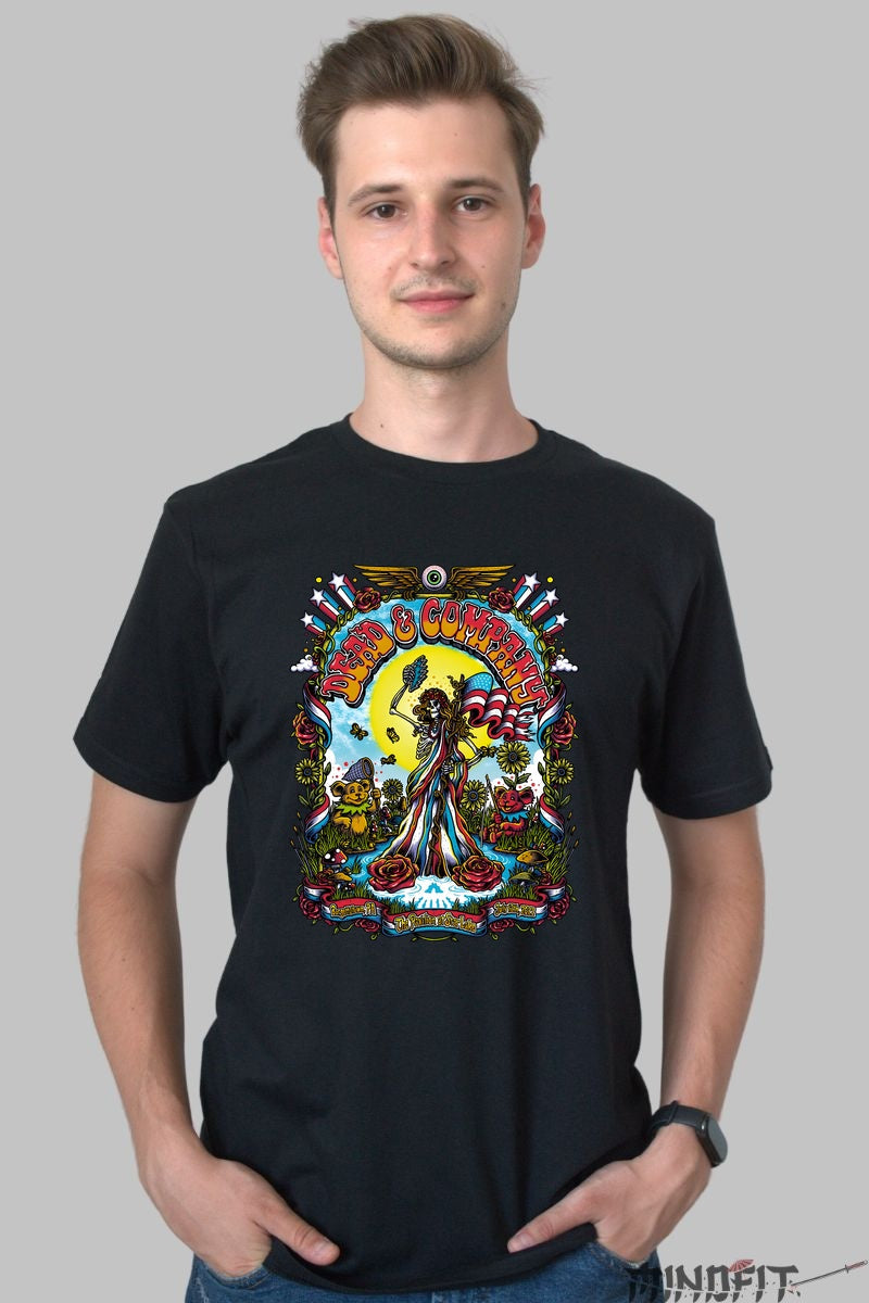 Tricou Dead & Company - Psychedelic Liberty barbat negru