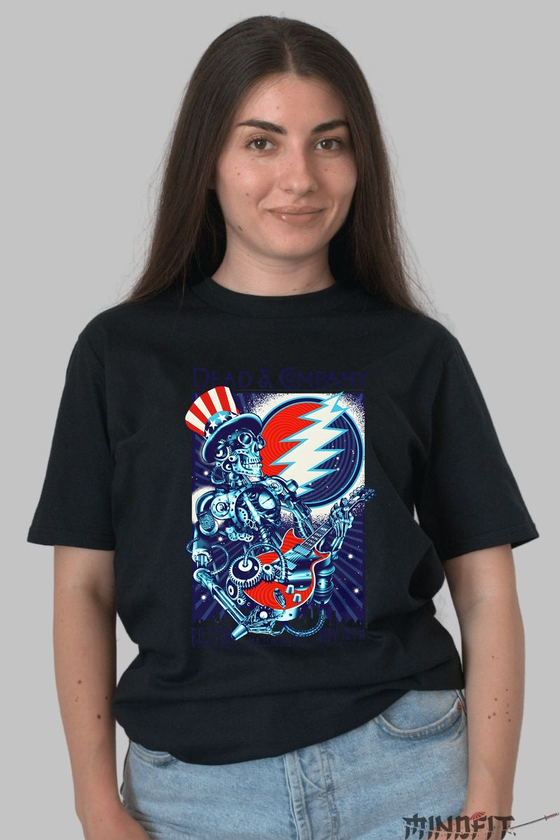 Tricou Dead & Company - Robotul Psychedelic dama negru