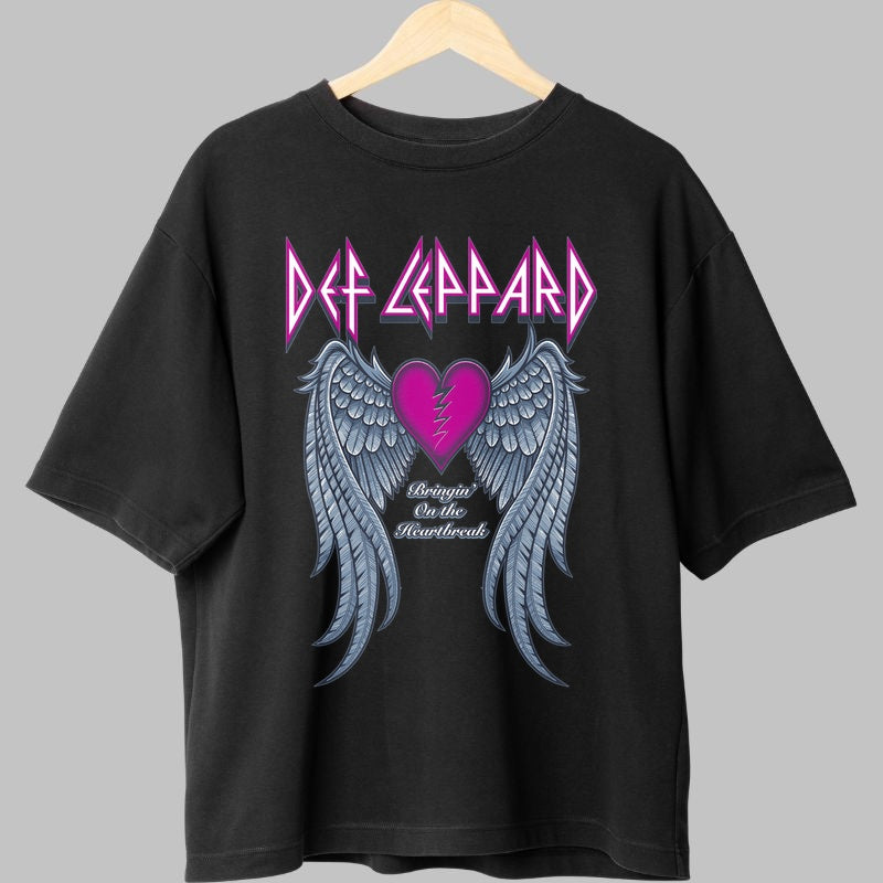 Tricou Def Leppard - Bringin- On the Heartbreak fata