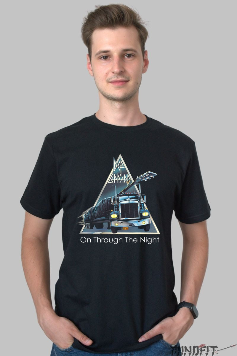 Tricou Def Leppard - On Through The Night barbat negru