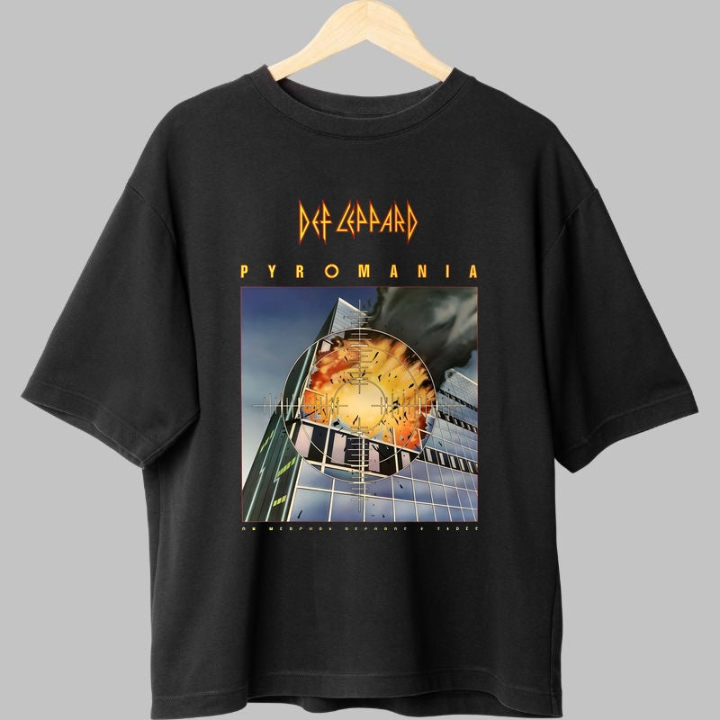 Tricou Def Leppard - Pyromania Album Art fata