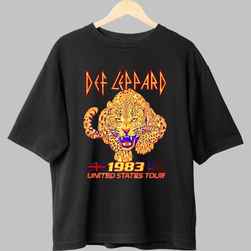 Tricou Def Leppard - United States Tour 1983 fata