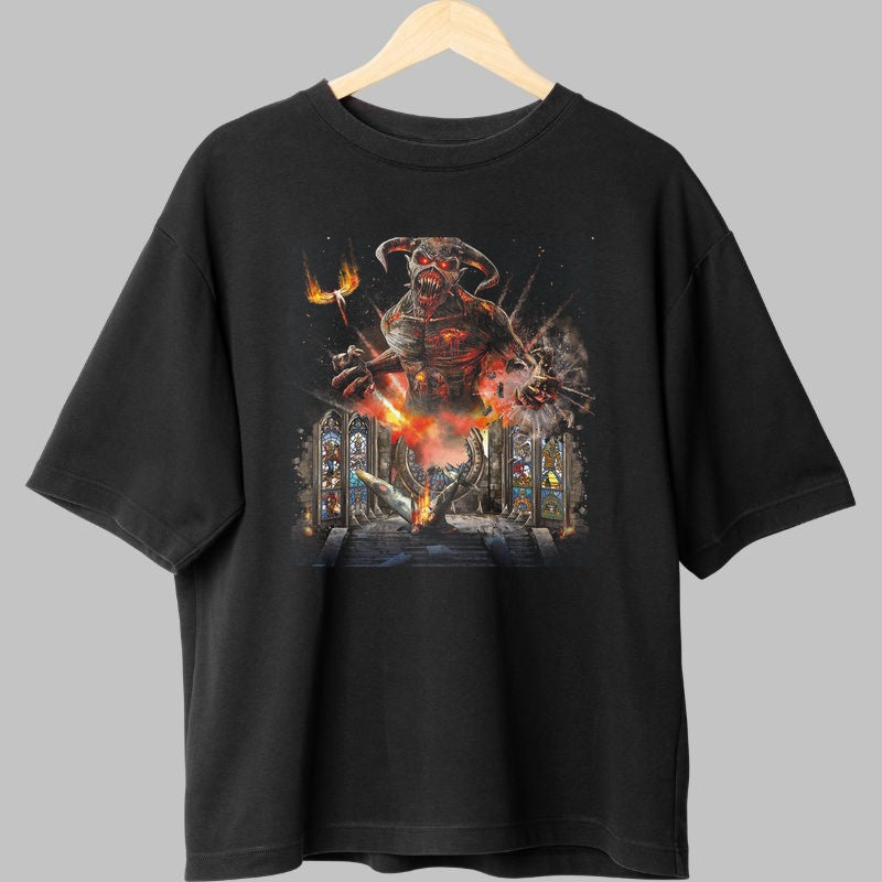 Tricou Demon Cathedral - Arta Apocaliptica Legendara fata