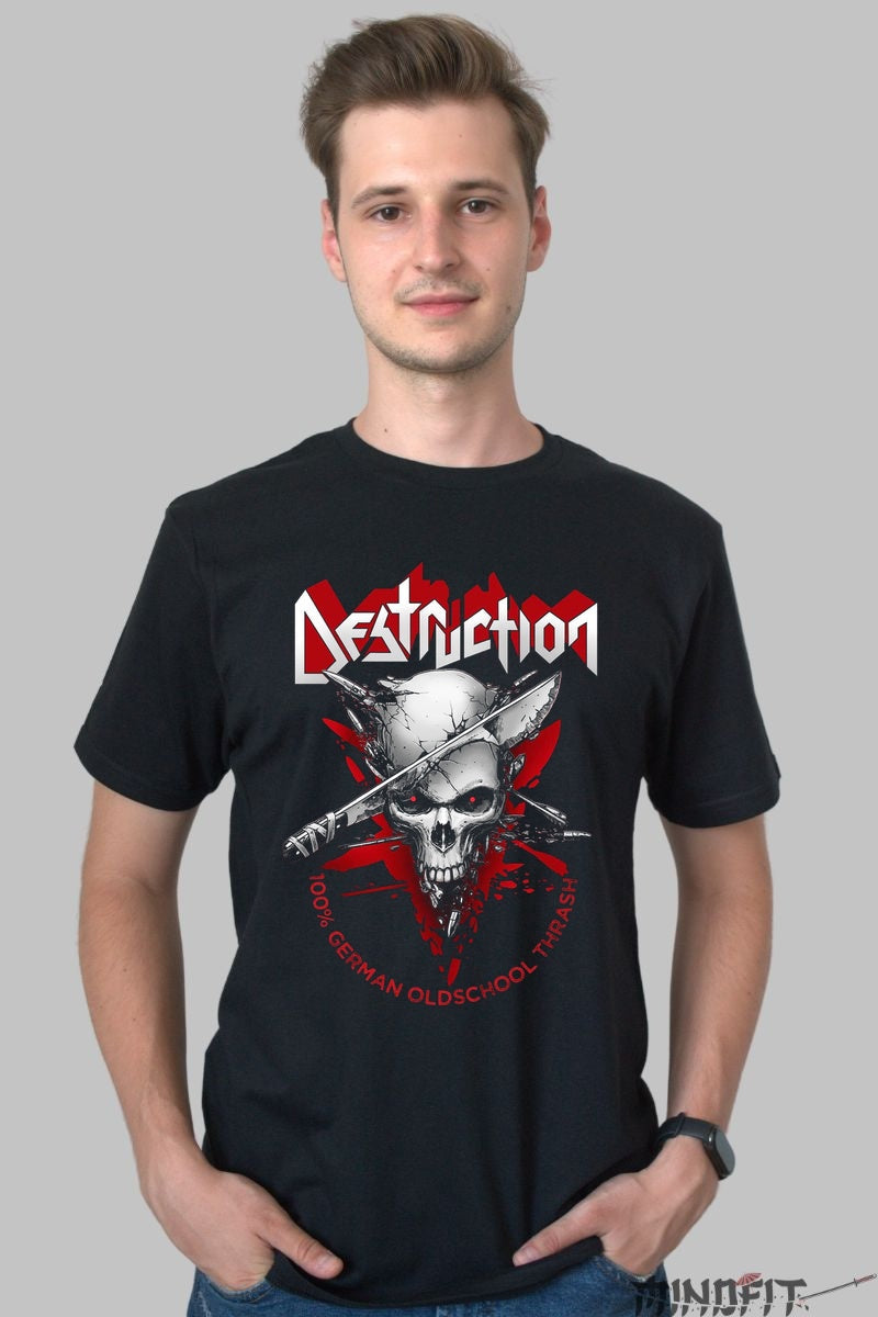 Tricou Destruction - 100% German Oldschool Thrash barbat negru