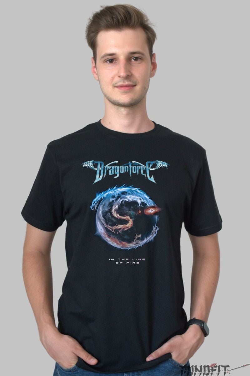 Tricou Dragonforce - In the Line of Fire barbat negru