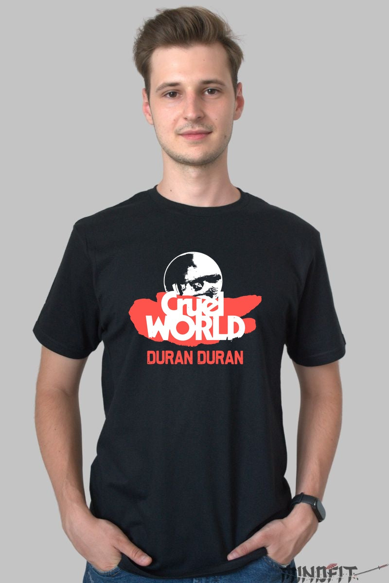 Tricou Duran Duran - Cruel World Edition barbat negru
