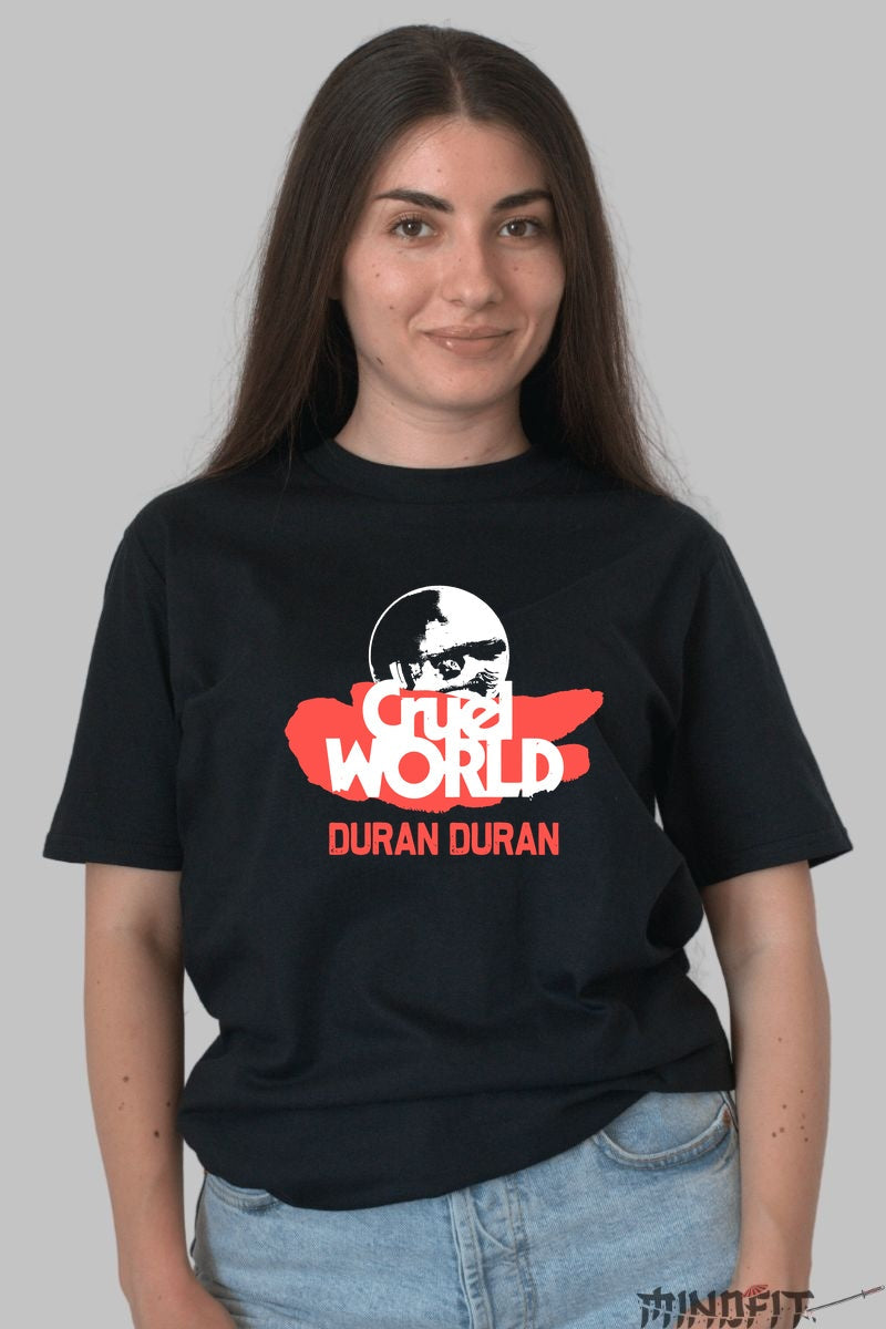 Tricou Duran Duran - Cruel World Edition dama negru