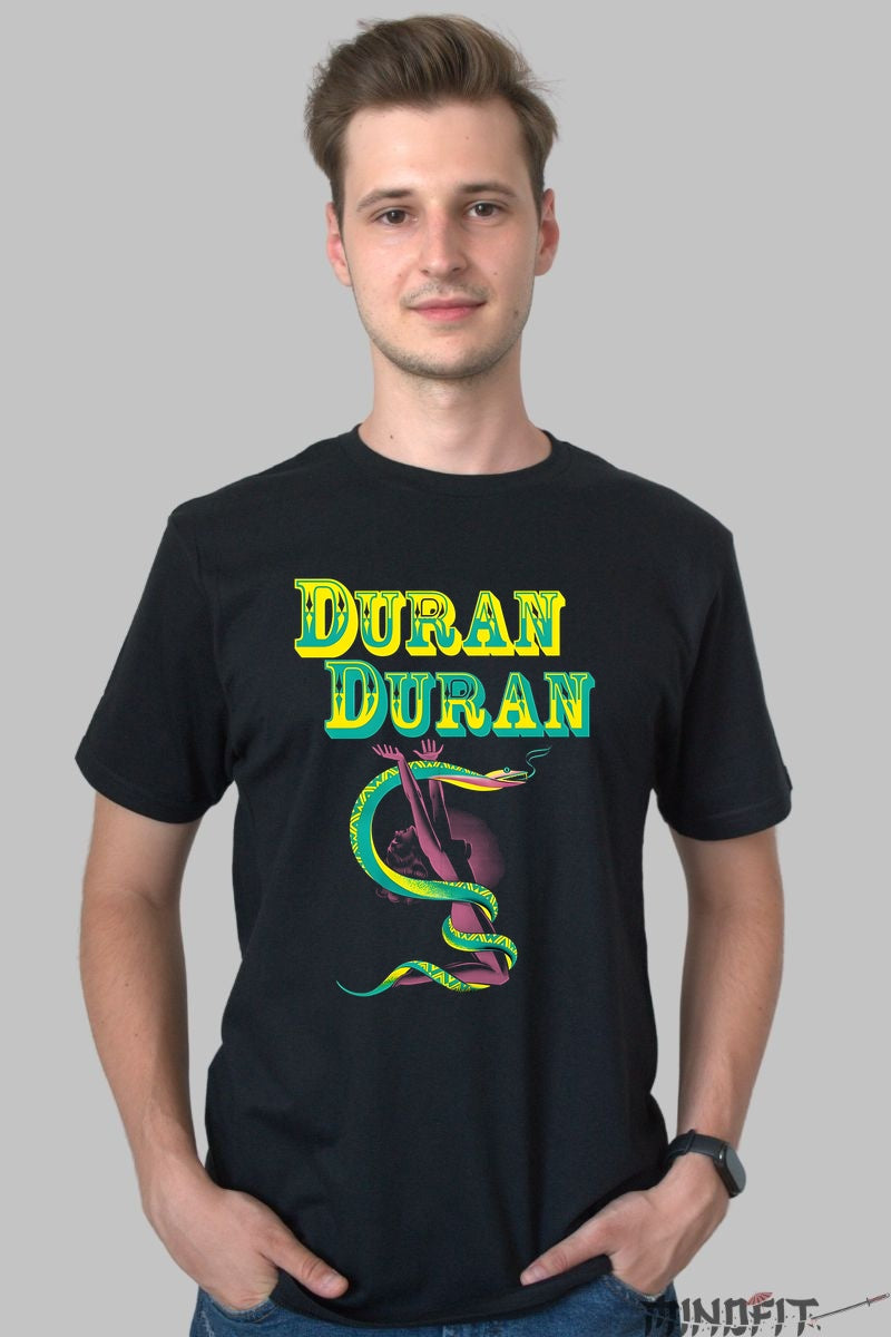 Tricou Duran Duran - Design Retro Exotic barbat negru