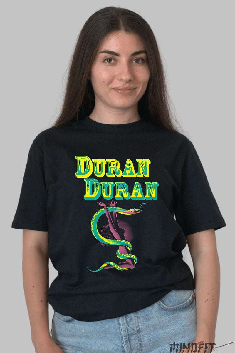 Tricou Duran Duran - Design Retro Exotic dama negru
