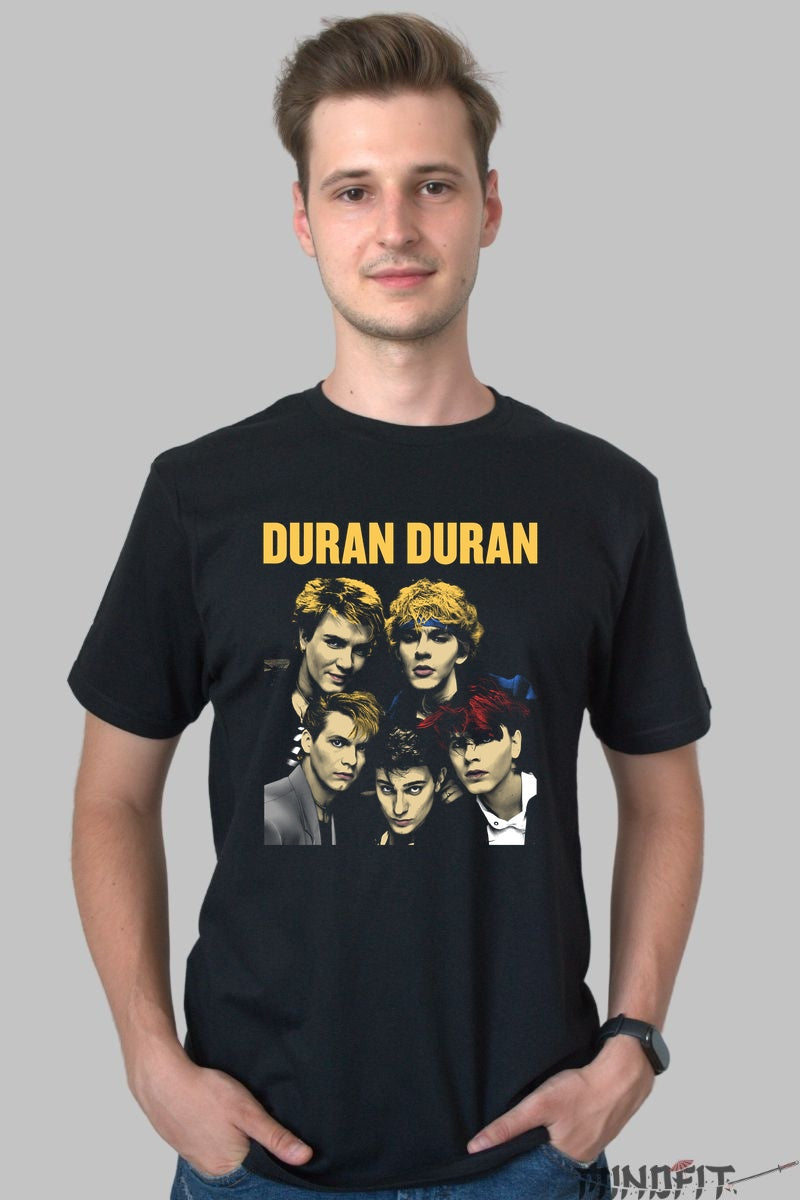 Tricou Duran Duran - Iconic New Wave Vibes barbat negru