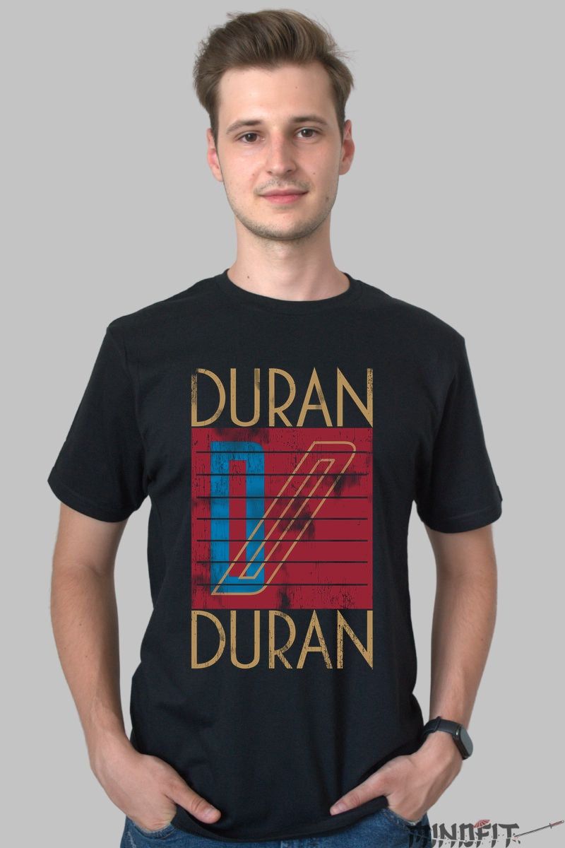 Tricou Duran Duran - Retro Electro Vibes barbat negru