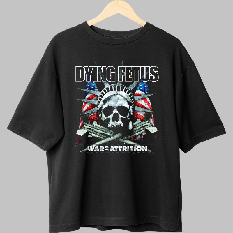 Tricou Dying Fetus - War of Attrition Skull fata