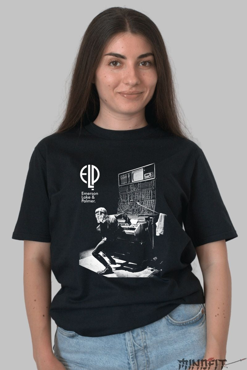Tricou Emerson Lake & Palmer - Synth Legends Edition dama negru