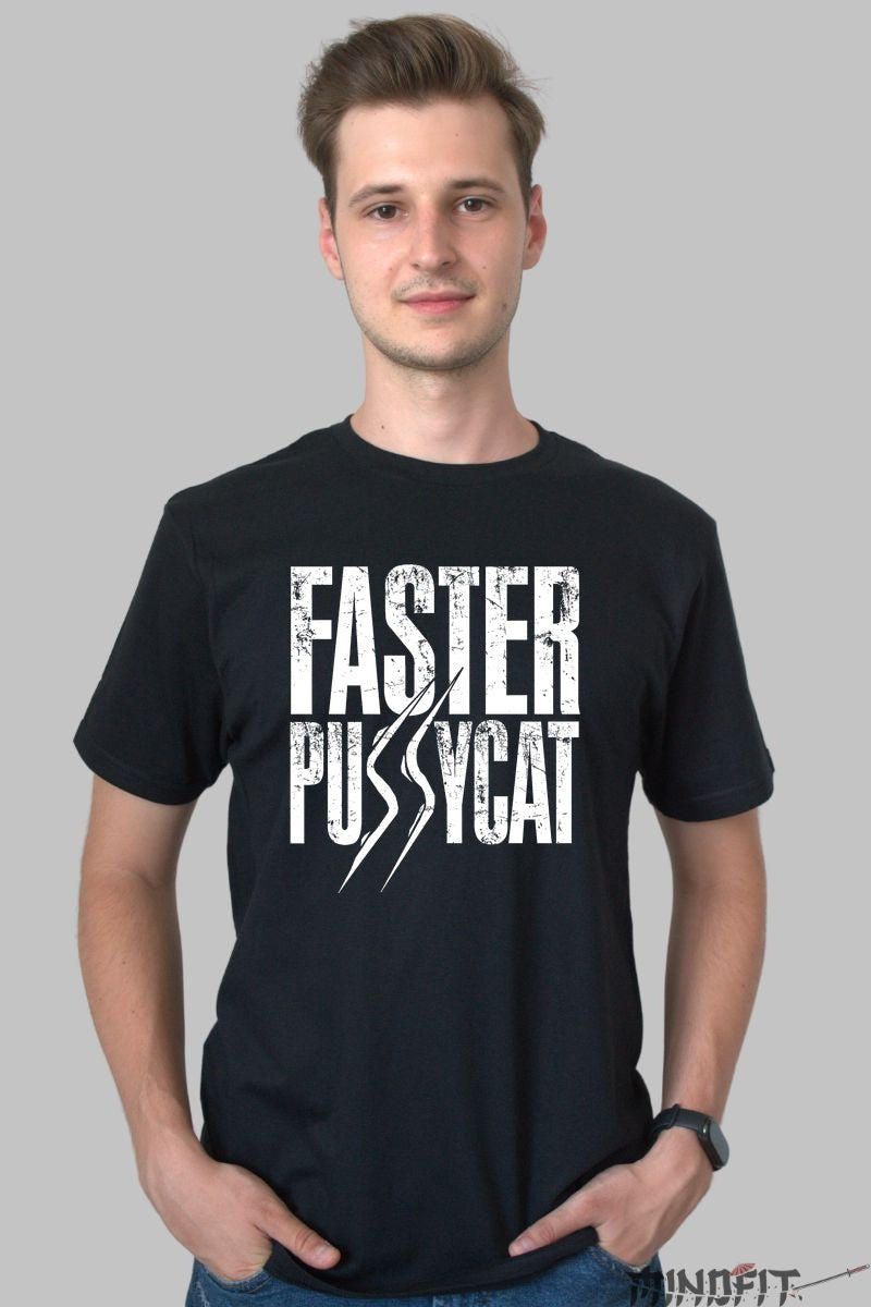 Tricou Faster Pussycat - Glam Rock Attack barbat negru